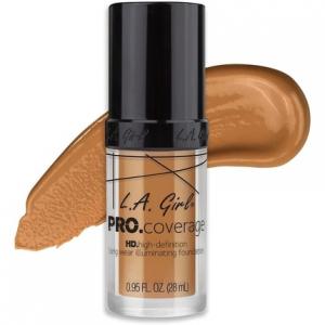 Pro Coverage Liquid Foundation 0,95 жидких унций, теплый бежевый L.A. Girl
