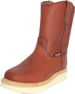 Мужские ботинки The Western Shops, коричневые, из натуральной кожи, с тянущейся посадкой, высота 23 см Generic