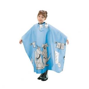 Лиса, синяя детская парикмахерская накидка для стрижки, Fox