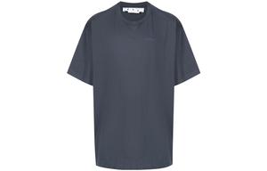 Футболка большого размера с резиновыми диагональю Off-White, темно-синий