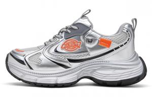 Низкие массивные кроссовки женские серебристо-серые Dickies, Silver Gray