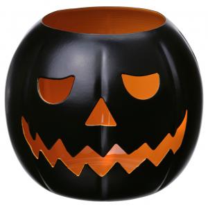 Подсвечник для чайной свечи, тыквенно-черный, 7 см IKEA Kustfyr