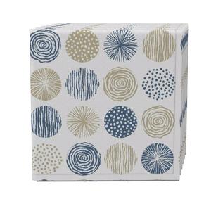 Набор салфеток из 4 шт., 100 % хлопок, 20x20 дюймов, узоры в горошек