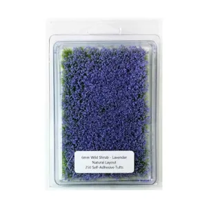 Дикий кустарник лаванды — естественный макет, Standard Self-Adhesive Tufts (6mm)
