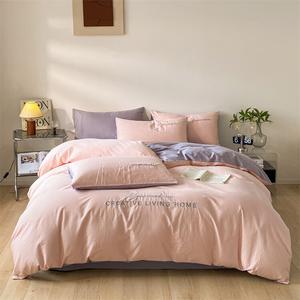 Antarctic Комплект постельного белья из 4 предметов (простыня на резинке 150/180 см) + одеяло 3 кг + 2 подушки, цвет Qiao Yiniangfen + Xingdaizi, 100% хлопок