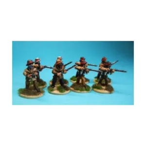 Набор офицеров местного контингента Натала, Zulu War 1897 - Natal Natives (28mm)