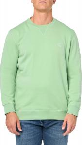 BOSS мужской свитшот с логотипом из французского футера, Green Bouquet