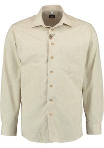 Рубашка OS Trachten Ebosu, цвет mittelbeige
