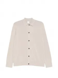 Кардиган с воротником поло Eleventy, бежевый