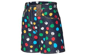 Yayoi Kusama X Yayoi Kusama повседневные шорты женские черные Louis Vuitton
