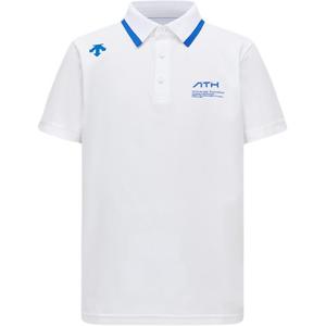 Футболка-поло тренировочная для детей 3-7 лет DESCENTE, белый