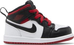 Кроссовки Air Jordan 1 Mid TD 'Gym Red Black Toe', белый