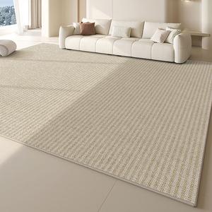 Budis Ковер 100х160 см из велюра для гостиной/спальни, водонепроницаемый, нескользящий, кремовый