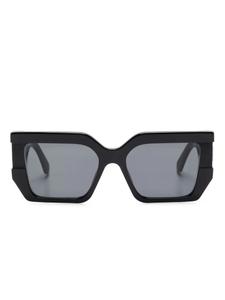 Off-White Eyewear logo-plaque солнцезащитные очки, черный