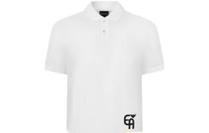 Emporio Armani Мужская белая рубашка-поло SS22