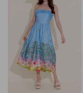 Платье Cathrine в синем цвете Alden Adair