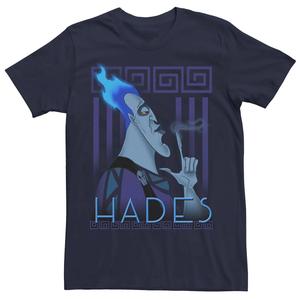 Мужская футболка Disney Hercules Hades с геометрическим портретом Licensed Character