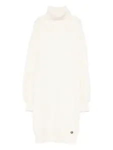 Вязаное платье с воротником-гольф Guess Kids, бежевый