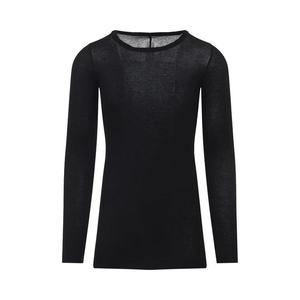 Футболка Rick Owens Rib Long-Sleeve T-Shirt, Black