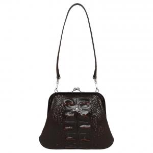 Vivienne Westwood Клатч женский One Shoulder из телячьей кожи коричневый