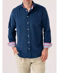 Мужская рубашка Regular Fit из вельвета Koy Clothing, синий