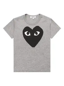 Футболка с принтом Comme Des Garçons Play Kids, серый