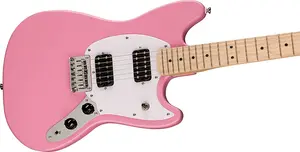 Squier Squier Sonic Mustang HH, гриф из клена 0373702555 - Флэш Розовый