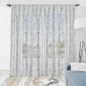 Штора Abakuhaus Musik 2 шт, 274x210x0,5 см цвет charcoal grau weiß