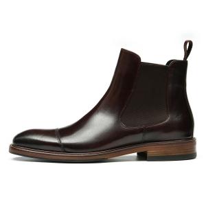 Мужские короткие челси ASTON M.JAZZ, коричневый leather lining