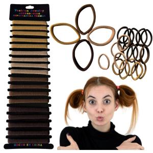 Резинки для волос без стыков, гибкие, удобные, декоративные, набор 18 шт Inna Marka