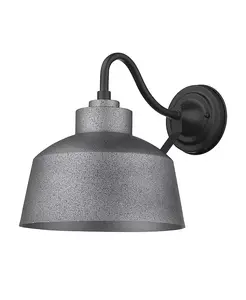 Уличный настенный светильник в форме чаши с галькой для освещения крыльца и патио Slickblue, grey