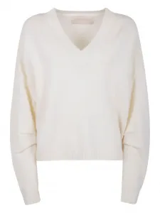 Шерстяной джемпер с V-образным вырезом Circus Hotel, нейтральный