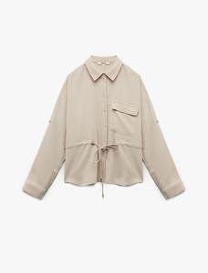 Блуза Koton, светло-серый