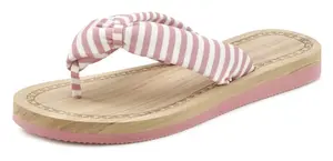 Шлепанцы для купания Elbsand, сандалии, мюли, сверхлегкие туфли для купания VEGAN, цвет Rosa-Gestreift