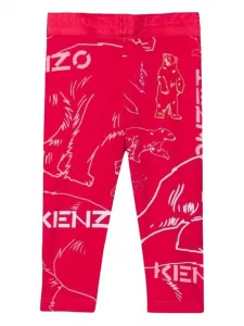 Графичные брюки Kenzo Kids, красный