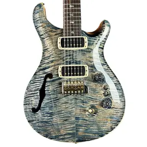 PRS 40-летний юбилейный Custom 24-08 полуакустический ограниченной серии Faded Whale Blue, натуральная задняя панель, с кейсом