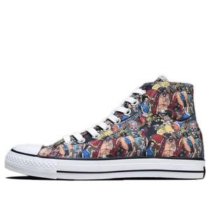Кроссовки one piece x chuck taylor all star 100 pt hi canvas shoes multicolor Converse, мультиколор