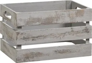 Деревянный ящик Zeller Present "Винтаж", (1 шт.), глубина: ок. 21 см, ширина: ок. 31 см 31х18,7х21 см, серый