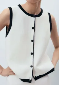 Жилет Mango, Off-White