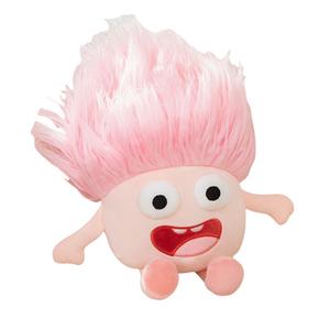 Милый плюшевый мультяшный кукольный персонаж с забавным косым взглядом, высота 25см/35см MLING, розовый