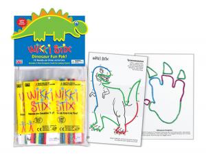 Восковые струны Wikki Stix - PARTY DINO Набор 12 x 12 шт.
