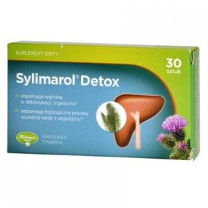 Силимарол Детокс 30 капсул - Здоровое пищеварение печени и желудка, Herbapol