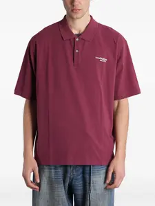 Рубашка поло на пуговицах Acne Studios, красный