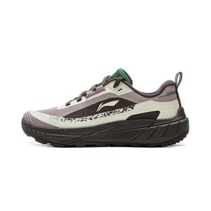 Кроссовки для походов и треккинга мужские с низким верхом цвета сизый серый фиолетовый / кремово-желтый / темно-серый черный Lining