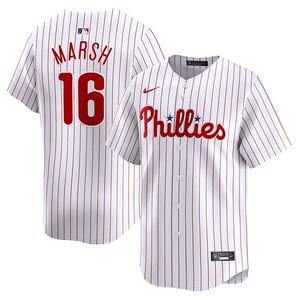 Мужская белая домашняя лимитированная джерси бренда brandon marsh philadelphia phillies Nike