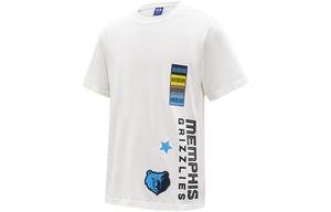 Футболка мужская белая NBA с втачными рукавами