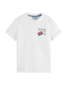 Футболка с принтом "Buoy" для мальчиков - малыши, подростки Scotch & Soda, белый