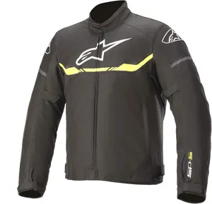 Куртка Alpinestars T-sp S Waterproof для мотоцикла, мужская, черный/флуо красный, Black/Yellow Fluorescent