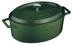 Металлическая кастрюля LAVA 48 л, чугунная, зеленая LVOTC29K2G LAVA METAL