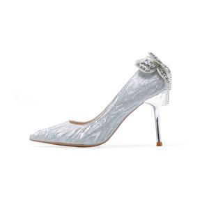 Женские туфли на высоком каблуке, серебристые Be good, Silver